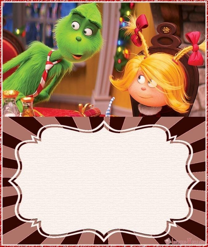 The Grinch 2018 Invitation Cards Invitation World Grinch Party