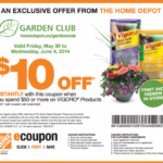 The Home Depot Garden Club Coupons Save 10 When You Spend 50 Or More