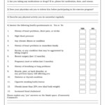 The Physical Activity Readiness Questionnaire Par Q Health History