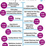 The SAHM Schedule That Will Save Your Sanity Our Daily Mess Mom