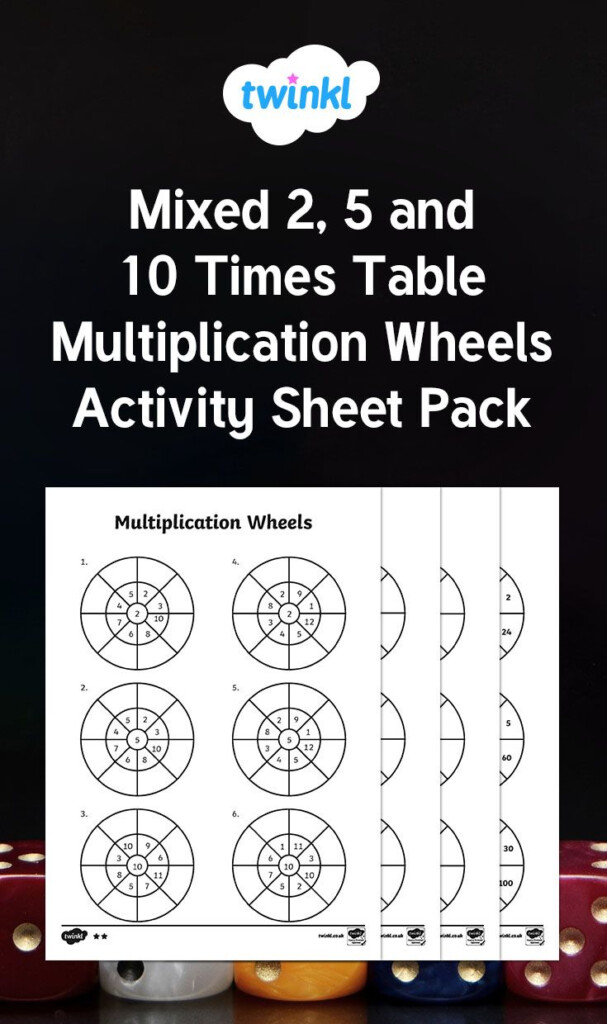 These Multiplication Wheels Allow Children To Practise Their 2 5 And 