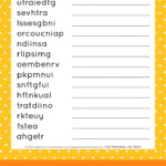 This FREE Printable Thanksgiving Word Scramble Puzzle Is A Ton Of Fun