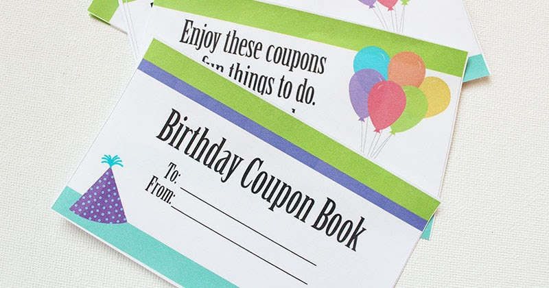 This Printable Birthday Coupon Book Is The Best Gift For Kids Sunny 