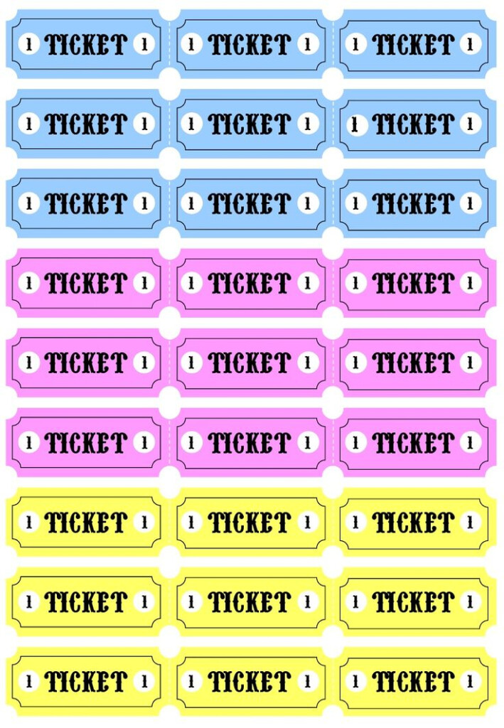 Tickets Printable Tickets Raffle Tickets Template Carnival Tickets