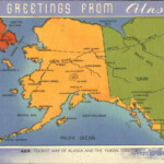 Tourist Map Of Alaska And The Yukon Territory