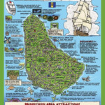Tourist Map Of Barbados With Attractions