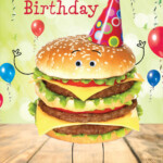 Tracks Publishing Ltd Hamburger Birthday Card GNQ008