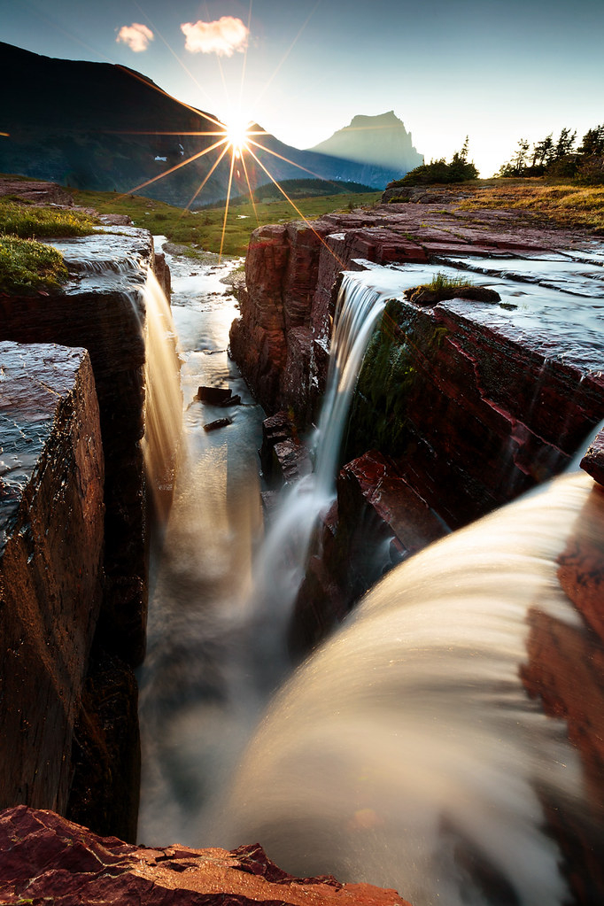 Triple Falls At Glacier National Park I Finally Got A Webs Flickr