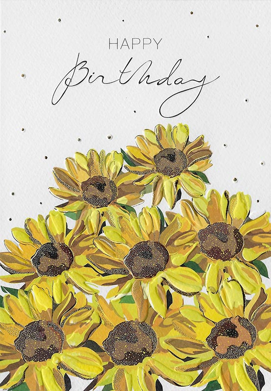 Turnowsky Sunflowers Birthday Card MO8253