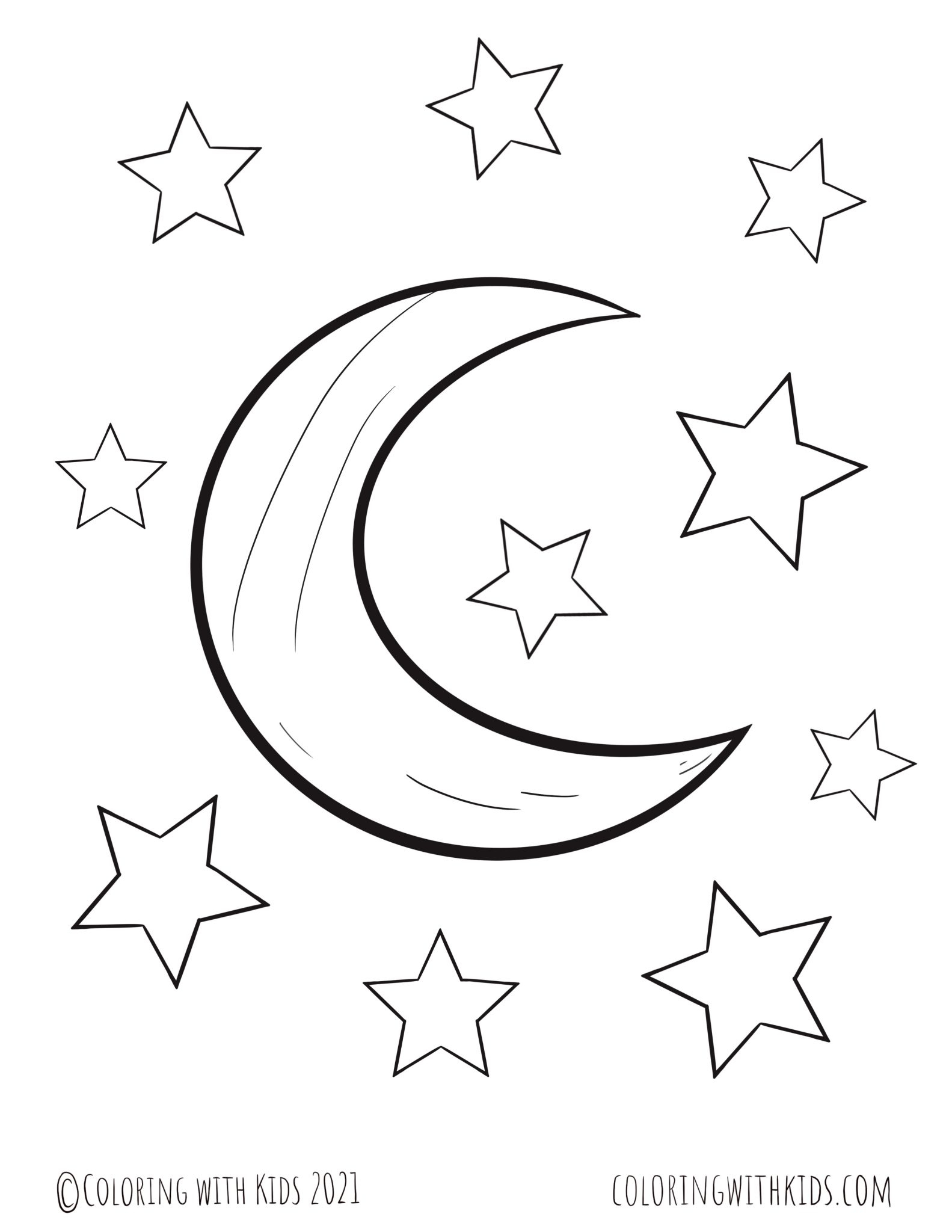 Twinkle Twinkle Little Star Coloring With Kids - FreePrintable.me
