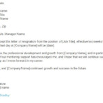 Two Weeks Notice Resignation Letter Examples PDF Examples