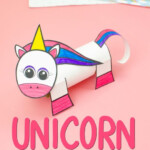 Unicorn Toilet Paper Roll Craft Printable Template ConservaMom