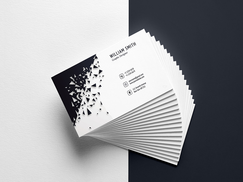 Unique Business Card Template By Fatema Amy Freebie Supply