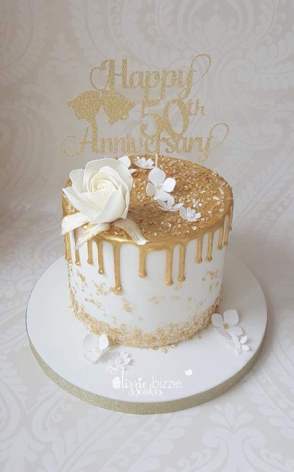 Untitled Golden Birthday Cakes 50th Birthday Cake For Women 50th