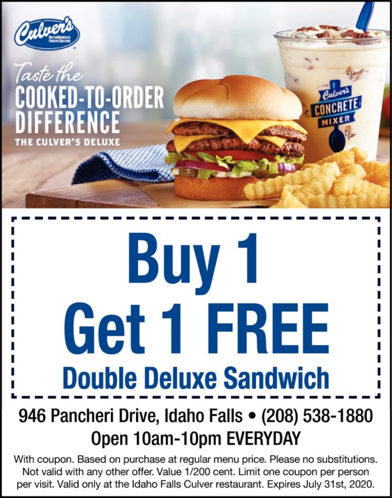 Updated 2021 Culvers Coupons Grab Your Printable Coupons