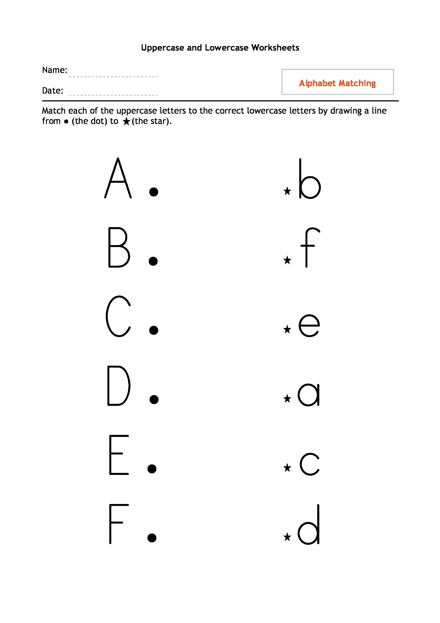 Uppercase And Lowercase Alphabet Activity Shelter - FreePrintable.me