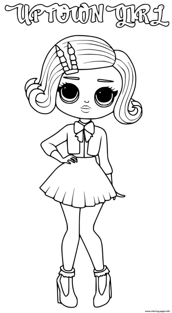 Uptown Girl Lol Omg Coloring Page Printable