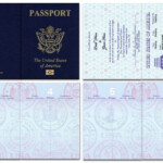 Us Blank Passport Template Invitation Templates