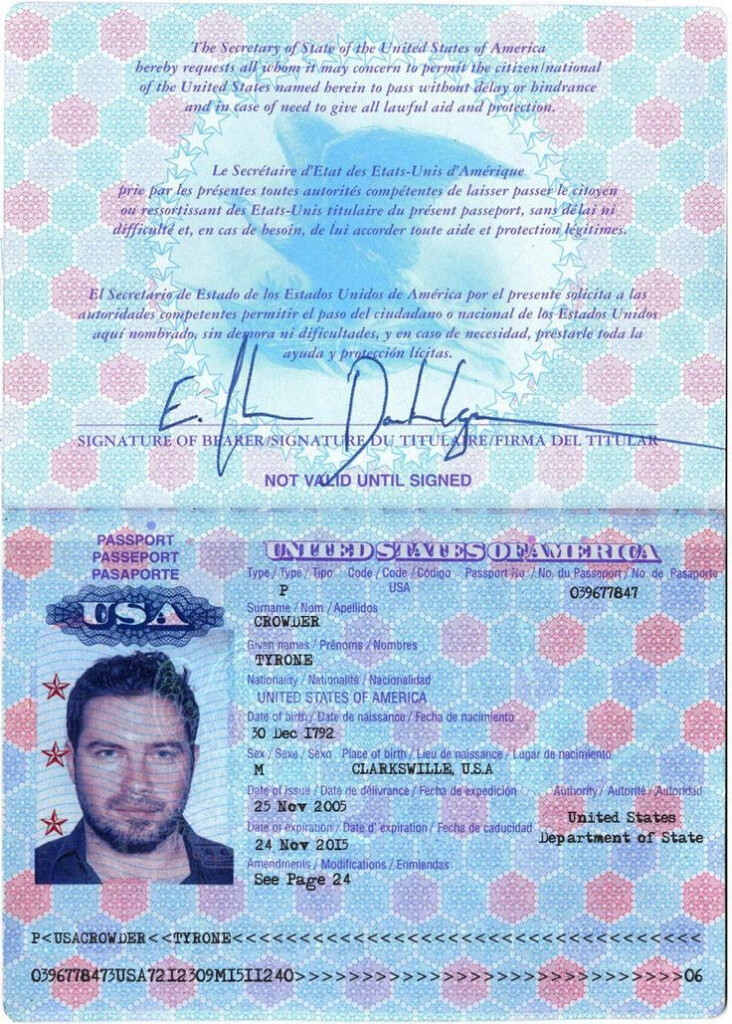 USA Passport PSD Template In 2020 Passport Template Psd Templates 