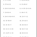 Use These Free Algebra Worksheets To Practice Your Order Of Operations