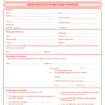 Used Car Sales Receipt Template Uk Invoice Template Ideas