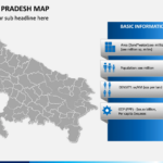 Uttar Pradesh UP Map PowerPoint PPT Slides SketchBubble