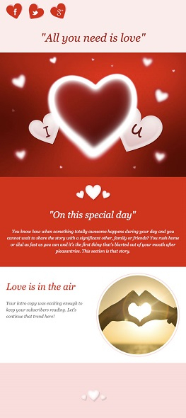 Valentine s Day Email Templates