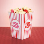 Valentine s Popcorn Box Pink White Red Mini Gift Or Etsy