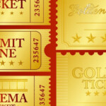 Vector Golden Ticket Design Elements Bypeople