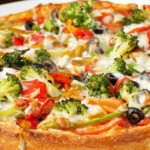 Veggie Ranch Pizza Recipe With Ranch Salad Dressing Cheddar Cheese