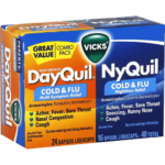 Vicks DayQuil NyQuil Combo Pack Cold Flu Multi Symptom Relief