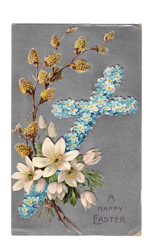 Vintage Clip Art Easter Cross Postcard The Graphics Fairy