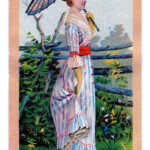 Vintage Clip Art Victorian Lady With Parasol The Graphics Fairy