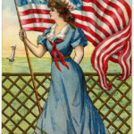 Vintage Patriotic Image 4th Of July Sailor Girl The Graphics Fairy