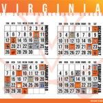 Virginia Basketball 17 18 Printable Schedule Streaking The Lawn