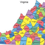 Virginia Map With Counties