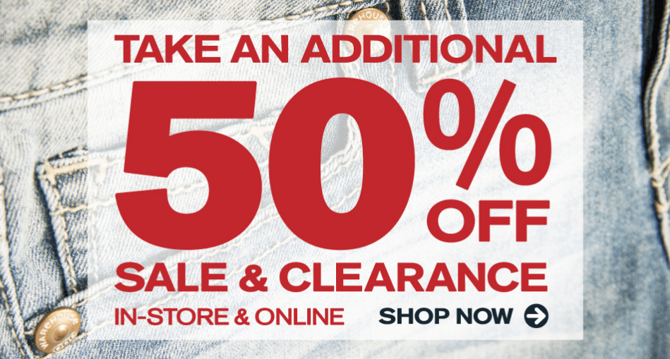 Warehouse One The Jean Store Canada Printable Coupon Save An 