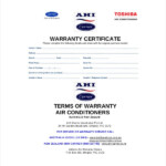 Warranty Certificate Template 24 Word PDF Documents Download