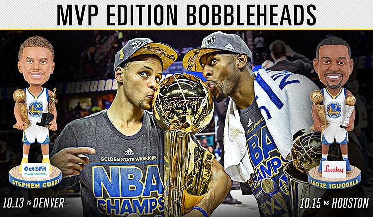 Warriors Announce MVP Bobblehead Nights For Two Preseason Games At