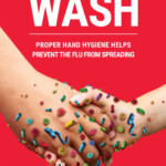 Wash Hand Hygiene Prevents Flu Poster 11x17 Brevis