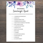 Wedding Scavenger Hunt Lavender Bridal Shower Games Wedding