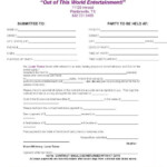 Wedding Venue Contract Contract Template Invoice Template Business