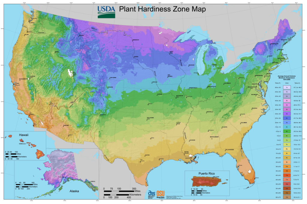 What s Your Planting Zone USDA Plant Hardiness Zone Map The Old 