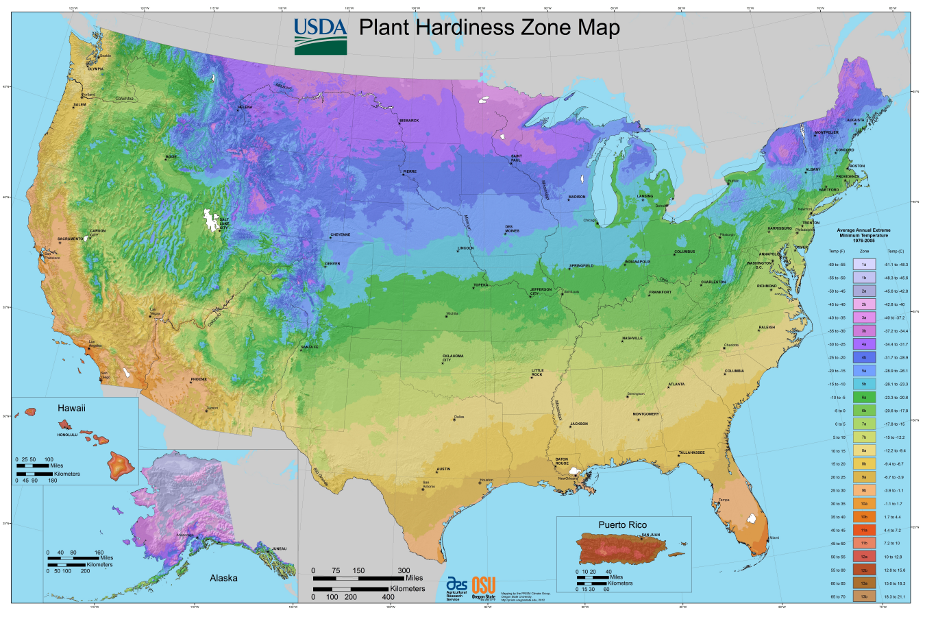 What s Your Planting Zone USDA Plant Hardiness Zone Map The Old