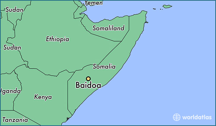 Where Is Baidoa Somalia Baidoa Bay Map WorldAtlas