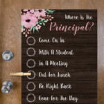 Where Is The Principal Office Door Sign Zazzle Teacher Door