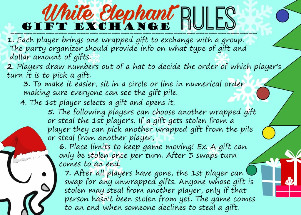 White Elephant Gift Exchange Tips AND Free Printables Invitations 