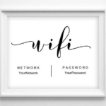 WIFI Sign Printable Wifi Password Editable Wifi Sign Guest Room