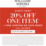 Williams Sonoma Coupons Shopping Deals Promo Codes December 2019