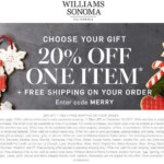 Williams Sonoma July 2022 Coupons And Promo Codes